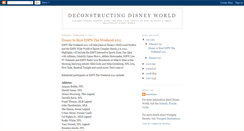 Desktop Screenshot of deconstructingdisneyworld.blogspot.com