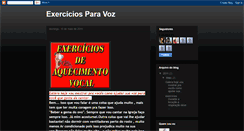 Desktop Screenshot of exerciciosparavoz.blogspot.com