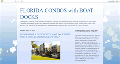 Desktop Screenshot of flboatdockcondos.blogspot.com