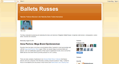 Desktop Screenshot of myballetsrusses.blogspot.com