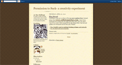 Desktop Screenshot of permissiontosuck.blogspot.com