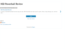 Tablet Screenshot of nsdpowerballreview.blogspot.com