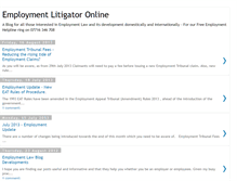 Tablet Screenshot of employmentlitigator.blogspot.com