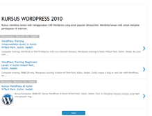 Tablet Screenshot of kursuswordpress.blogspot.com