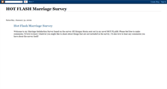 Desktop Screenshot of hotflashmarriagesurvey.blogspot.com