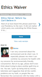Mobile Screenshot of ethicswaiver.blogspot.com