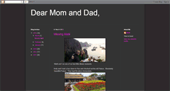 Desktop Screenshot of dearmomanddad.blogspot.com