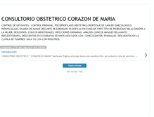 Tablet Screenshot of consultorioobstetricocorazondemaria.blogspot.com