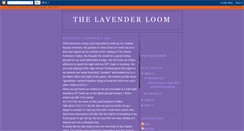 Desktop Screenshot of lavenderloom.blogspot.com