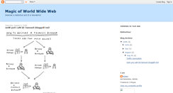 Desktop Screenshot of magicofweb.blogspot.com
