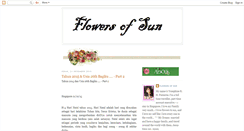 Desktop Screenshot of flowersofsun.blogspot.com