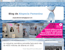 Tablet Screenshot of alopeciafemenina.blogspot.com