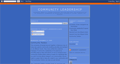 Desktop Screenshot of communityleadershipnh.blogspot.com