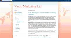 Desktop Screenshot of modomarketingltd.blogspot.com