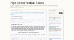 Desktop Screenshot of highschool-football-scores.blogspot.com