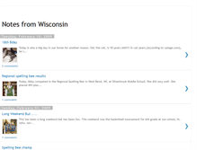 Tablet Screenshot of notesfromwisconsin.blogspot.com