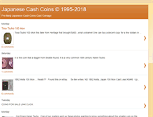 Tablet Screenshot of japanesecashcoins.blogspot.com