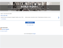Tablet Screenshot of mauriciodelgadohojadevida.blogspot.com