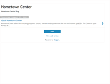 Tablet Screenshot of hometowncenter.blogspot.com