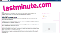Desktop Screenshot of lastminutecom.blogspot.com