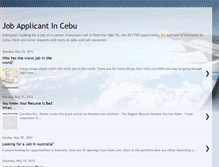 Tablet Screenshot of job-applicant.blogspot.com