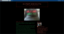 Desktop Screenshot of militantmindmilitia.blogspot.com