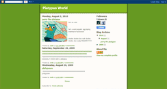 Desktop Screenshot of platypusworld.blogspot.com