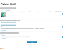Tablet Screenshot of platypusworld.blogspot.com