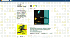 Desktop Screenshot of encuentrodanzayperfo07.blogspot.com