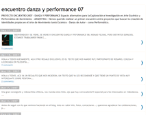 Tablet Screenshot of encuentrodanzayperfo07.blogspot.com
