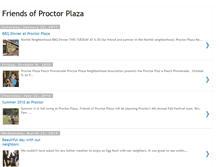 Tablet Screenshot of friendsofproctorplaza.blogspot.com