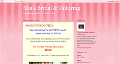 Desktop Screenshot of miasbridal.blogspot.com