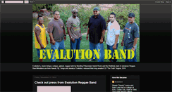 Desktop Screenshot of evalutionband.blogspot.com