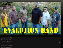 Tablet Screenshot of evalutionband.blogspot.com