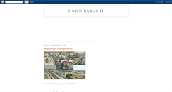 Desktop Screenshot of iownkarachi.blogspot.com