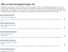 Tablet Screenshot of 180nummeropplysningen.blogspot.com