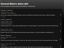 Tablet Screenshot of generalmotorsdetoxdiet.blogspot.com