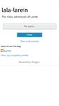 Mobile Screenshot of lala-larein.blogspot.com