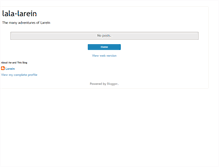 Tablet Screenshot of lala-larein.blogspot.com