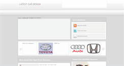 Desktop Screenshot of latest-cardesign.blogspot.com