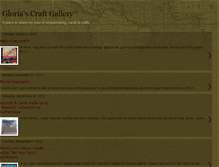 Tablet Screenshot of gloriascraftgallery.blogspot.com