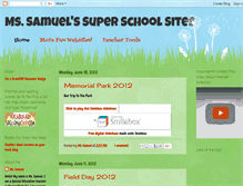 Tablet Screenshot of mssamuelssuperschoolsites.blogspot.com