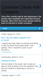 Mobile Screenshot of commoncentswithcoupons.blogspot.com