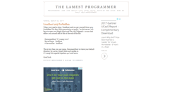 Desktop Screenshot of lamestprogrammer.blogspot.com