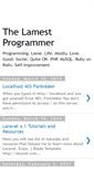 Mobile Screenshot of lamestprogrammer.blogspot.com