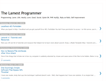 Tablet Screenshot of lamestprogrammer.blogspot.com