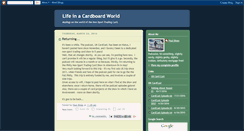 Desktop Screenshot of cardboardworld.blogspot.com