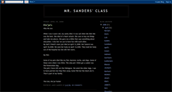 Desktop Screenshot of mrsandersclass.blogspot.com