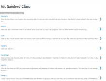 Tablet Screenshot of mrsandersclass.blogspot.com