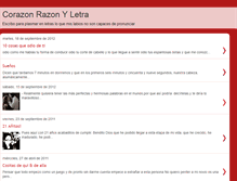 Tablet Screenshot of corazon-razon-y-letra.blogspot.com